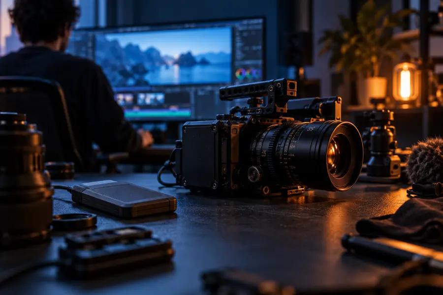 Soft camera and product scene used as a visual example